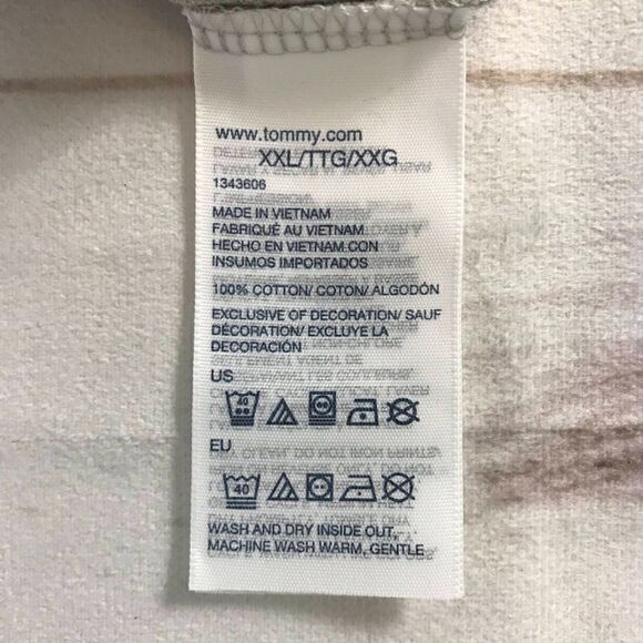 Tommy Hilfiger Men Corp Split Logo Gray T-Shirt XXL NWT - Picture 9 of 10